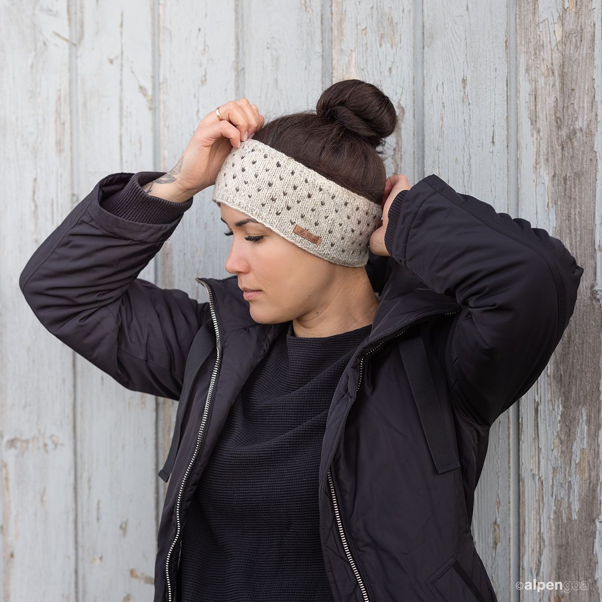 Stirnband Modell Nadja Tragebeispiel